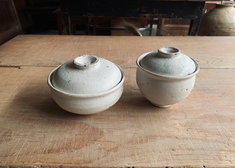 茶碗蒸しカップ antique shiromoegi（村上直子） | chic and cla
