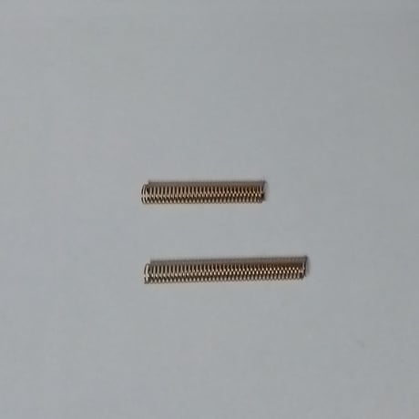 【２０ｍｍ品】集電スプリング２０㎜　直径 ２．６ｍｍ 長さ ２０ｍｍ リン青銅製　１０本セット