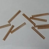 【２０ｍｍ品】集電スプリング　直径 ２．６ｍｍ 長さ ２０ｍｍ リン青銅製　２０本セット