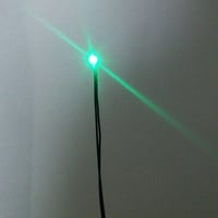 ３V仕様  緑色チップＬＥＤ　抵抗付き　配線済み　５本セット