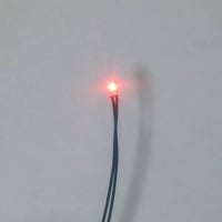 ３V仕様  赤色チップＬＥＤ　抵抗付き　配線済み　５本セット