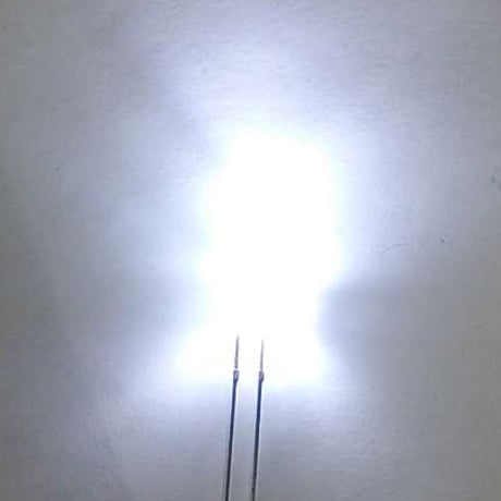 凸型ＬＥＤ　白色　先端直径２ｍｍ　先端長２．５ｍｍ　１０個