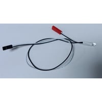砲弾型ＬＥＤ　白色　直径５ｍｍ　黒色コネクタハーネス約３０ｃｍ・ＪＳＴコネクタ赤色ハーネス付き　１セット