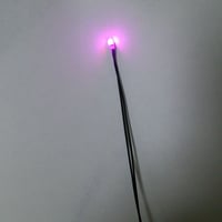 ピンク色チップＬＥＤ　抵抗付き　配線済み　５本セット