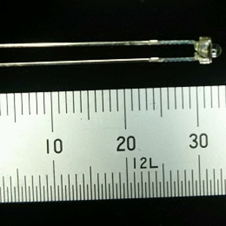 凸型ＬＥＤ　白色　先端直径１．８ｍｍ　先端長１．５ｍｍ　１０個入り