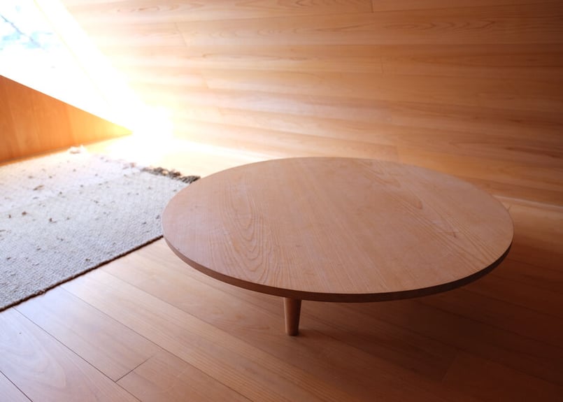 h:❩　アイアンちゃぶ台　ちゃぶ台 ちゃぶ台 丸型 ウォールナット オーク 無垢材 オヴァル – Wooden