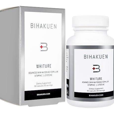 【(BIHAKUEN) ホワイチュア】　ビハクエンのホワイチュアはビタミンCやL-システインパントテン酸カルシウムなどを配合した美容サプリメントです。
