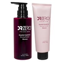 【(ドクターゼロ) ダークヴァンスグローイングシャンプー(女性用)+トリートメント(女性用)】 白髪のケアとダメージ補修に働く女性用シャンプーとトリートメントのセットです。