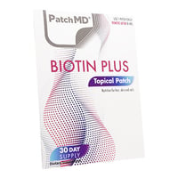 【(PatchMD) ビオチンプラス】 ビオチンを主用成分とする髪爪肌の健康維持を目的とするパッチ型サプリメントです。またビオチンは体内のエネルギー産出にも寄与します。