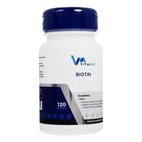 【バイタルミー) ビオチン10000mcg】　髪・爪・肌の健康維持に有用とされる、ビオチンの補給を目的とするサプリメントです。
