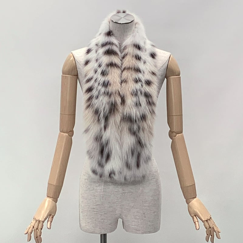 毛皮　リンクスキャット　レッキスラビット　マフラー 毛皮 リンクスキャット レッキスラビット マフラー 毛皮 リンク