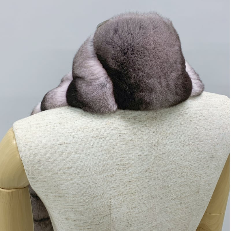 チンチラマフラー CM-12L 90×8：13 ④ カメオローズ | パショーネ