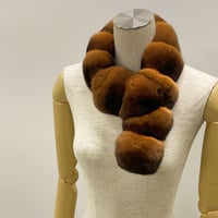 チンチラマフラー　90×8 cm チンチラマフラー CM-12L 90×8：13 ④ カメオローズ | パショーネ