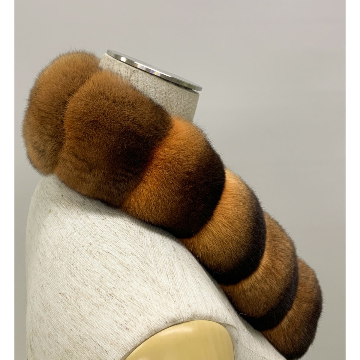 チンチラマフラー CM-P 70×4.5 ② ハーベストパンプキン