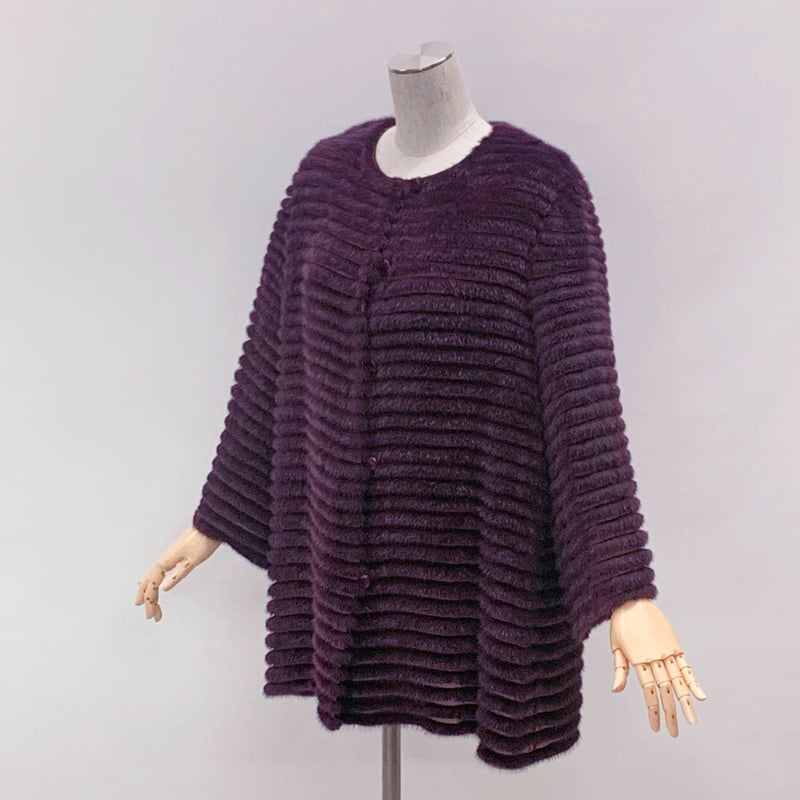 ミンクレイヤードコート 339 ボルドー | パショーネ