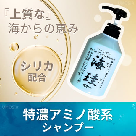 海珪シャンプー ノンシリコーン 利尻昆布 フコイダン ケイ素 多種アミノ酸 500ml