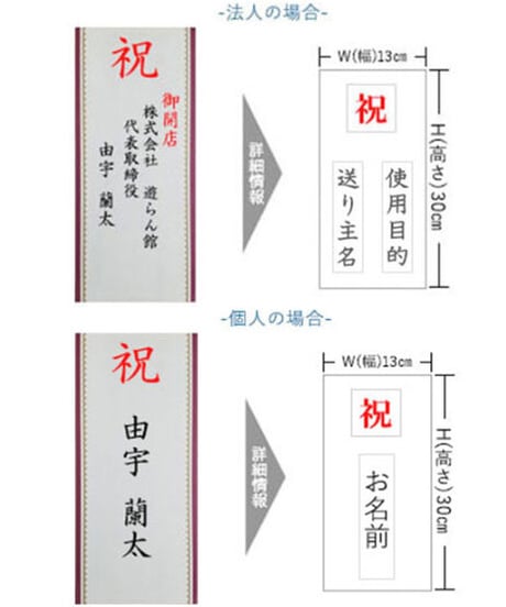 各種御祝用　『木札　大サイズ』12✖30cm　※オプション選択