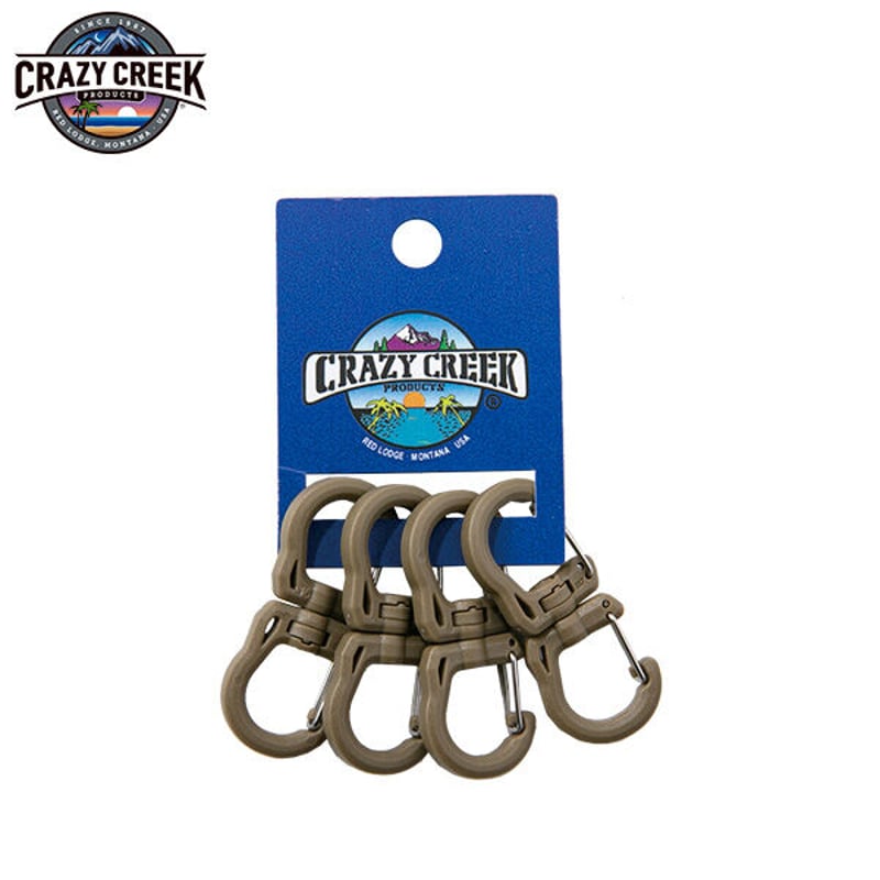 CRAZY CREEK ダブルカラビナ Sサイズ 4パックス | タテイスカンナ