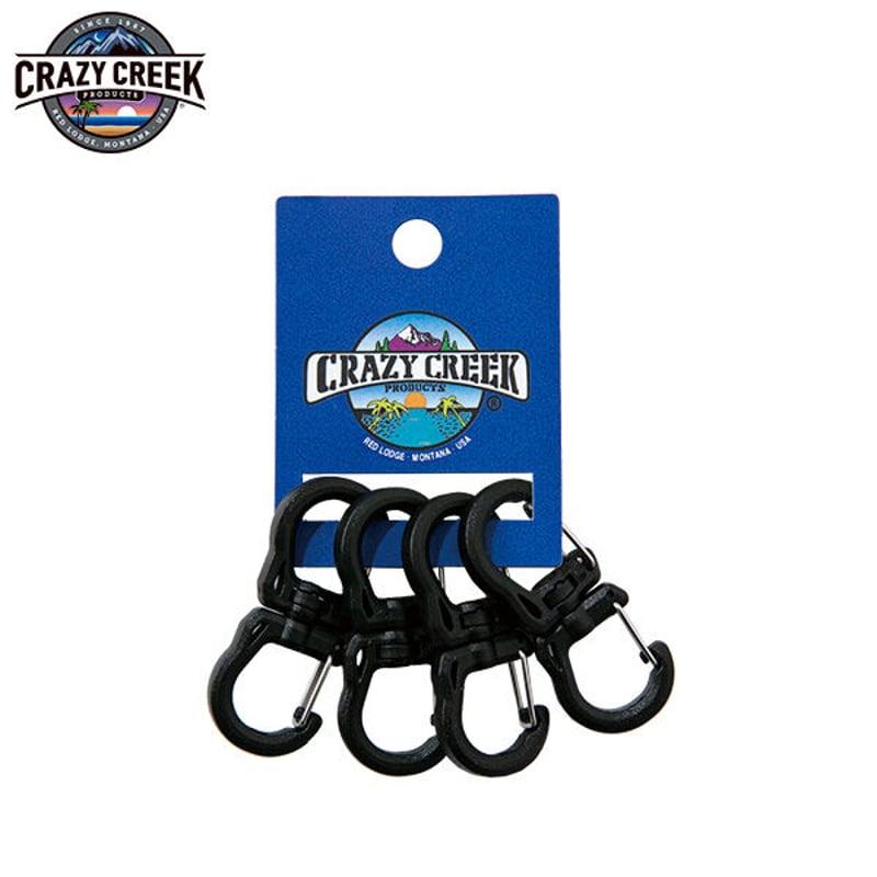 CRAZY CREEK ダブルカラビナ Sサイズ 4パックス | タテイスカンナ