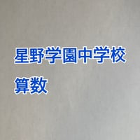 【早割】星野学園中学校　2027年分析算数対策プリント