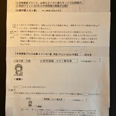 2027年版 山脇学園中学校　合格算数プリント ★2026年入試的中　【PDF閲覧パスワード】 052y
