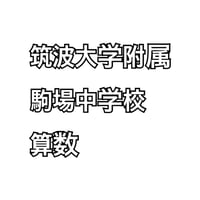 【受注生産】＜PDF送信＞筑波大学附属駒場中学校　2027年分析算数プリント　★2025年入試的中！