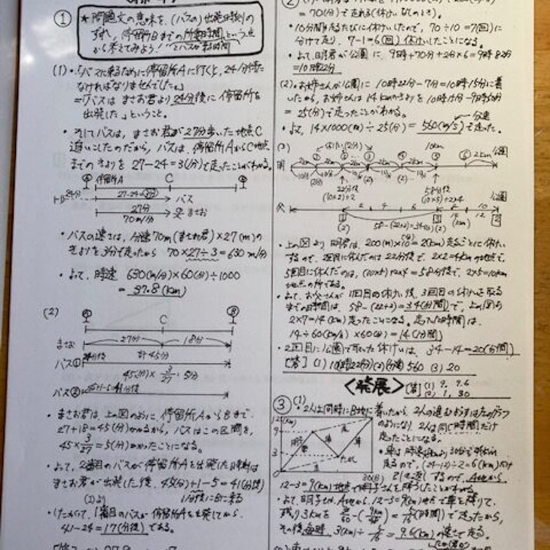 PDF送信＞中学受験・上位中堅校向け 算数特訓プリント 5分野8単元