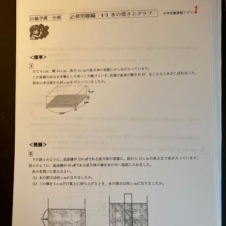 2027年版 山脇学園中学校　合格算数プリント ★2026年入試的中　【PDF閲覧パスワード】 052y
