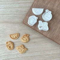 夏祭りクッキー型4種セット/夏休み 夏 手作り焼き菓子 お祭りプレゼント 型抜き 抜き型 アイシング 粘土 焼き菓子