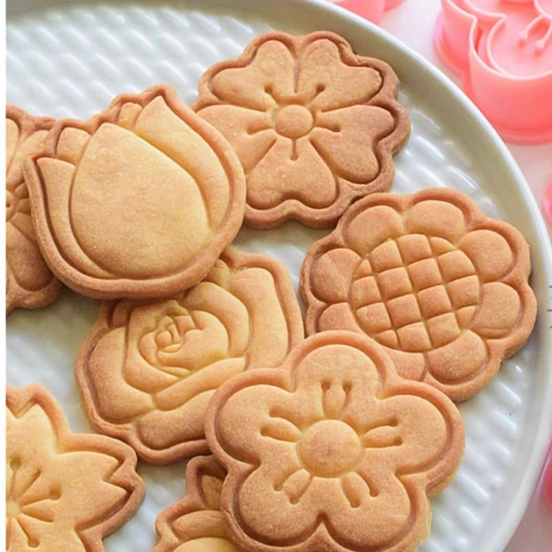 お花 クッキー型セット /ばら 桜 春 梅 ひまわり 入園入学 花束 女の子
