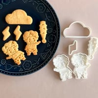 節分/梅雨 クッキー型5種セット/鬼 イベント プレゼント 型抜き 抜き型 アイシング 粘土 焼き菓子 手作り デコ弁