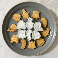 水族館 クッキー型セット / チンアナゴ ジンベエザメ まんぼう アイシング クッキー缶 デコ弁