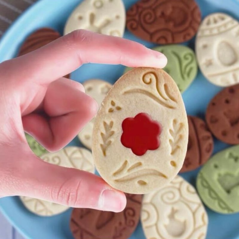 イースター クッキー型セット /卵 たまご 人参 うさぎ 蝶 春 3月 粘土