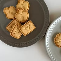 ラブレター 南京錠 クッキー型セット / バレンタインホワイトデー 友チョコ ホワイトデー おかえし アイシング 手作り お菓子