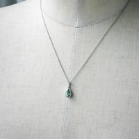 トルマリン(パライバタイプ）1.18ct　Pt900ペンダント