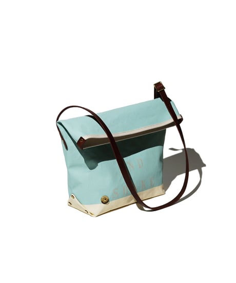 Sunset Craftsman Co. / Pine Shoulder Bag (S) / M&S Blue x Milk