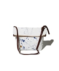 Sunset Craftsman Co. / Pine Shoulder Bag (S) / White x Paint Dripping