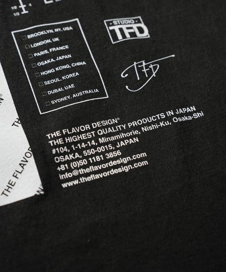 The Flavor Design®︎ / Flavors T-shirt / Black