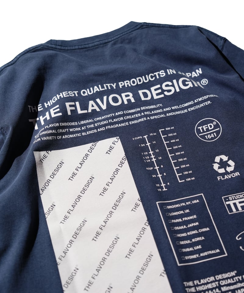 The Flavor Design®︎ / Flavors T-shirt / Navy[Li