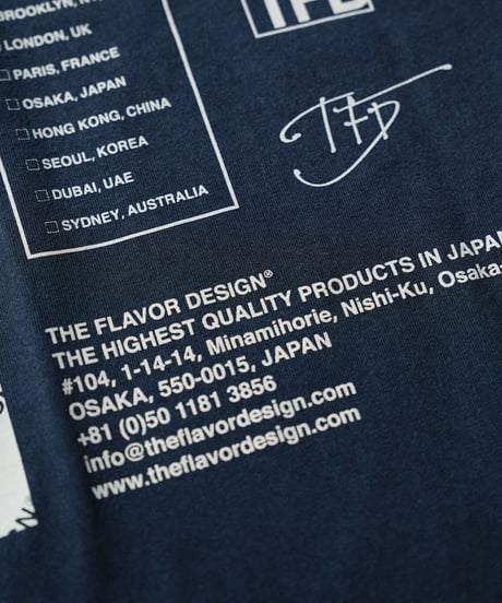 The Flavor Design®︎ / Flavors T-shirt / Navy[Limited]