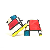ISHIARISU"ASLANT CHALK BAG "　Mondrian　composition