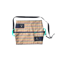 ISHIARISU”Big hug bag” Tartan Check × Tartan Check" ART LINE