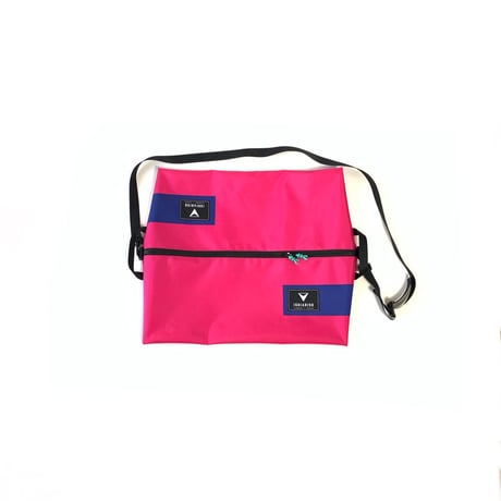 ISHIARISU”Big hug bag” pink×purple