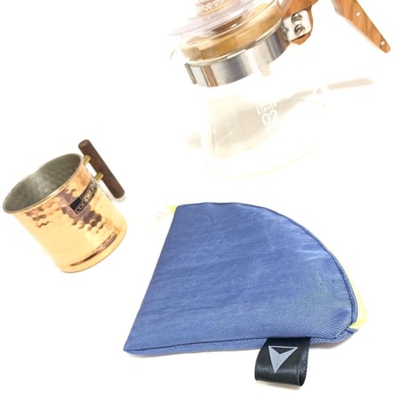 ISHIARISU"climber coffee filter case"Blue purple ×lemon