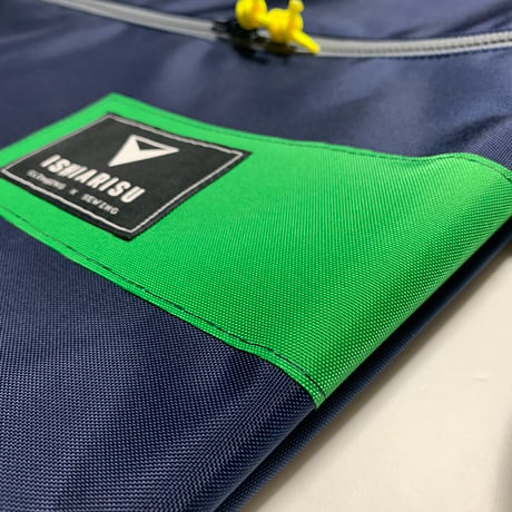 ISHIARISU”Big hug bag”navy green
