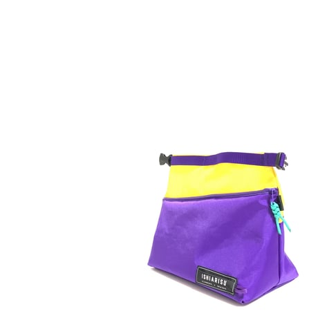 ISHIARISU"ASLANT CHALK BAG  type r"  purple× yellow