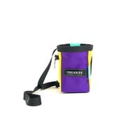ISHIARISU"aslant waist chalk bag"  purple×yellow
