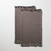 マリーネ　ストレッチシルク腹巻《33㎝》ブラック×2枚
