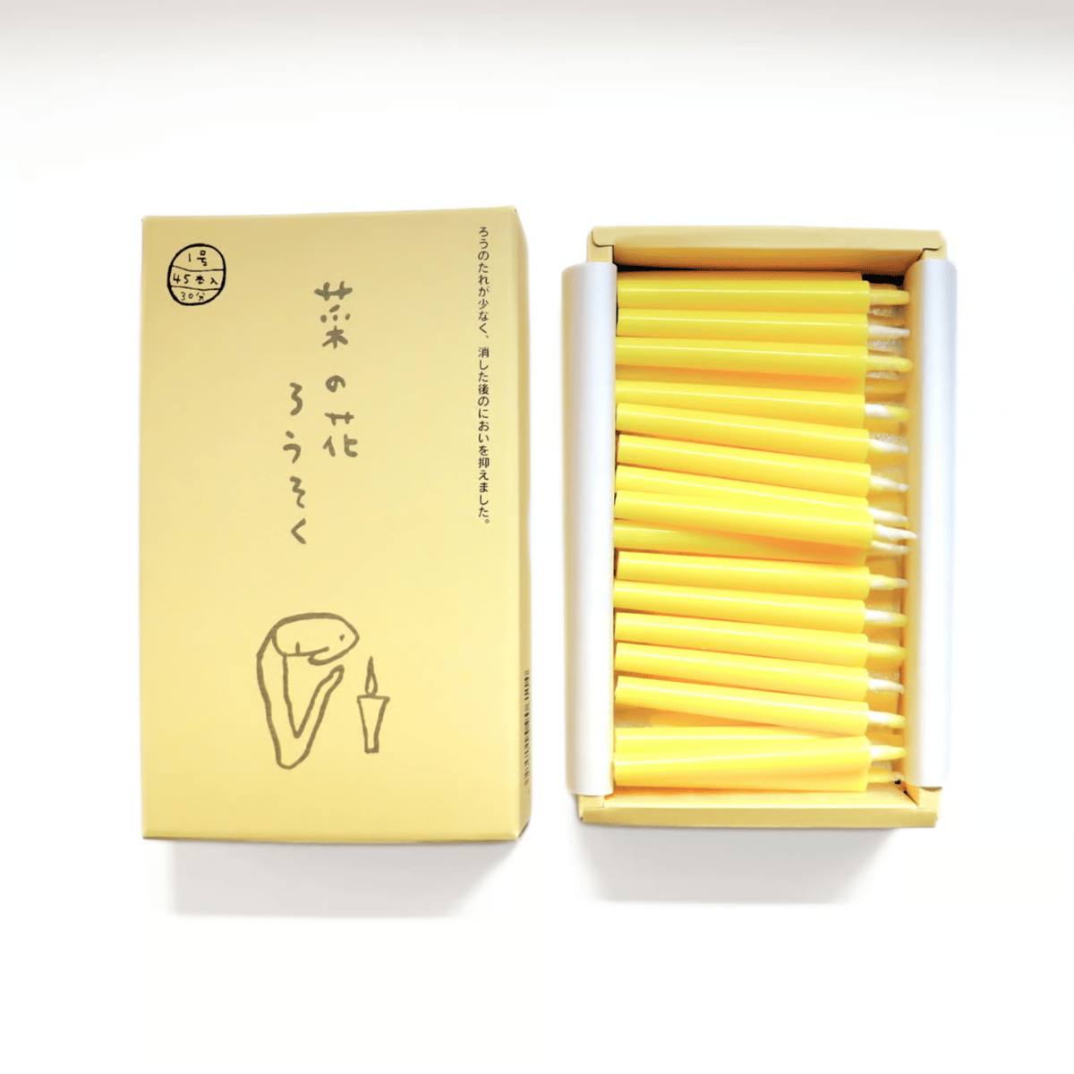 菜の花ろうそく1号 45本入 | 高澤ろうそく 公式オンラインショップ