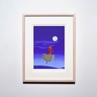 サイン入り》成瀬政博「週刊新潮」表紙絵原画「月と悲しみ」 | 画廊